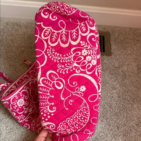 Vera Bradley Pink Twirly Bird Tote Bag - Picture 7 of 7